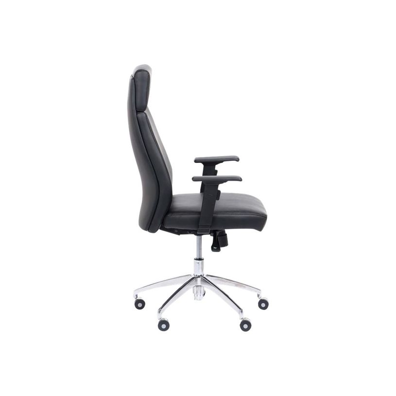 2012349431153-Fauteuil de bureau PHILADELPHIE - accoudoirs réglables - appui-tête intégré - noir-P_79428546_5-4
