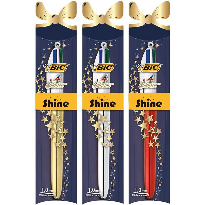 3086123427761-BIC 4 Couleurs Shine - Stylo à bille 4 couleurs - disponible dans différentes couleurs-P_79428550_1-0