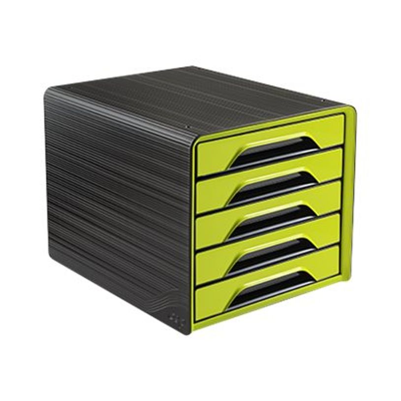 3462159010533-CEP Gloss - Module de classement 5 tiroirs - noir/anis-P_79428605_1-0