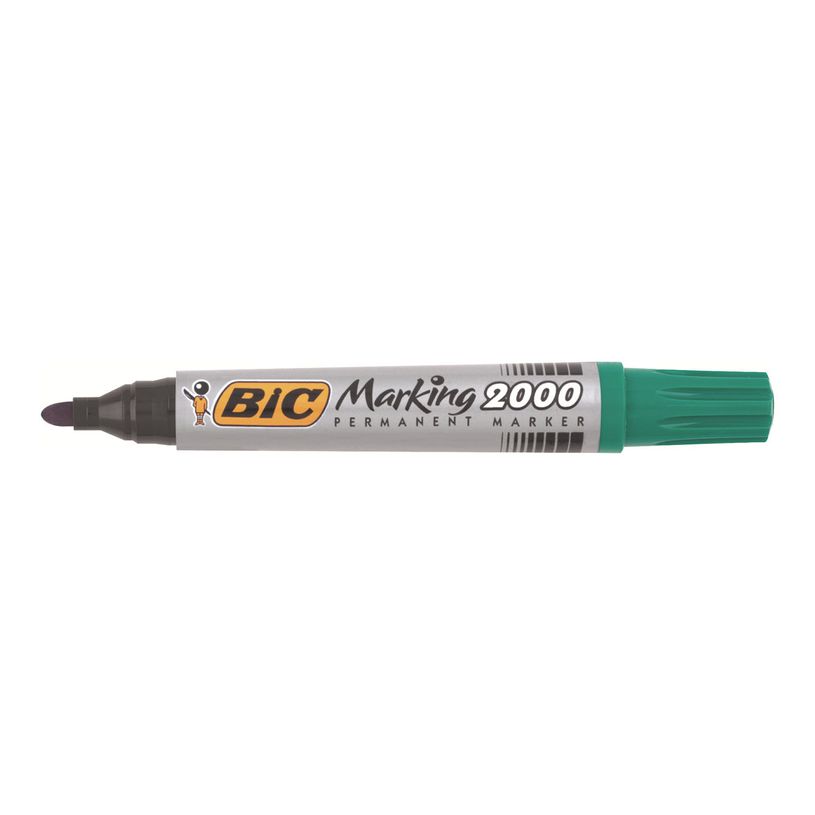 3086122000026-BIC MARKING 2000 - Pack de 12 marqueurs permanents - pointe ogive - vert-P_79428637_5-5