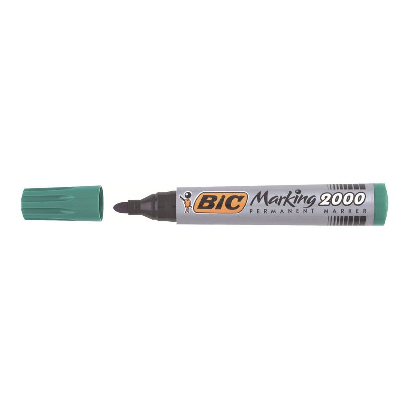 3086122000026-BIC MARKING 2000 - Pack de 12 marqueurs permanents - pointe ogive - vert-P_79428637_6-6