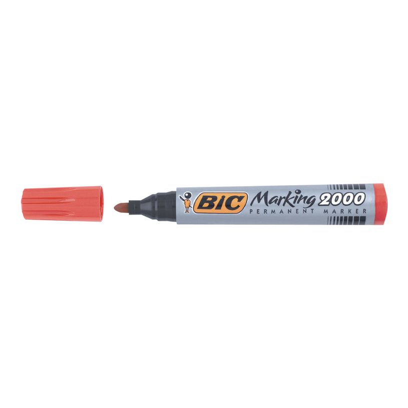 3086122000033-BIC MARKING 2000 - Pack de 12 marqueurs permanents - pointe ogive - rouge-P_79428638_7-4