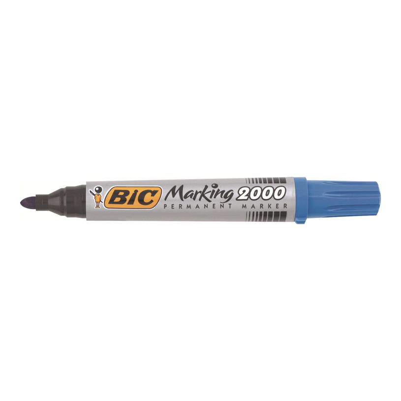 3086122000064-BIC MARKING 2000 - Pack de 12 marqueurs permanents - pointe ogive - bleu-P_79428639_5-5