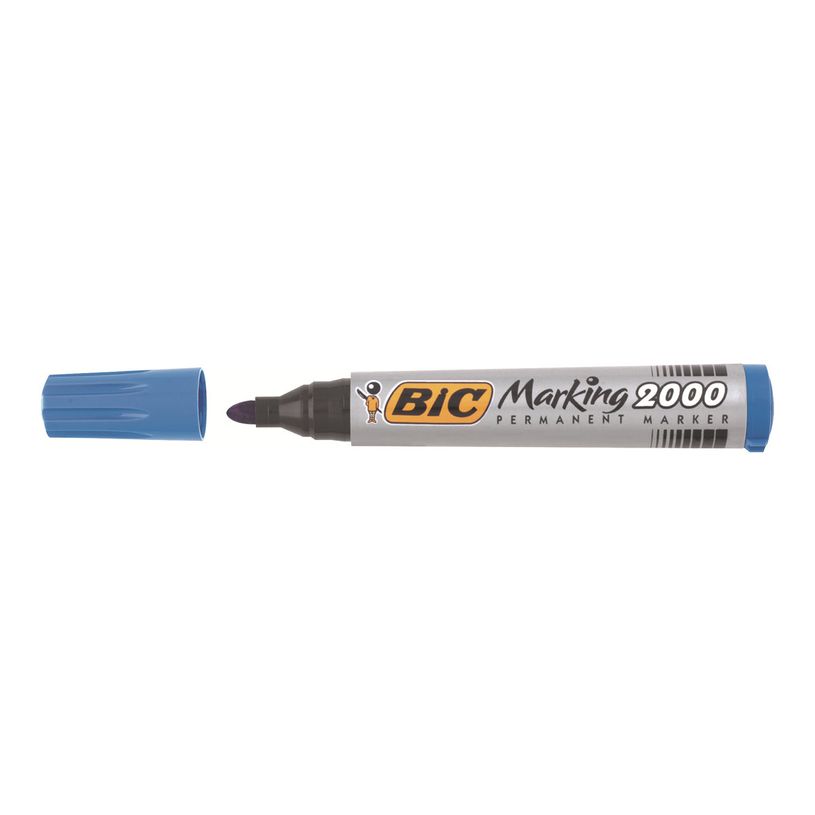 3086122000064-BIC MARKING 2000 - Pack de 12 marqueurs permanents - pointe ogive - bleu-P_79428639_7-6