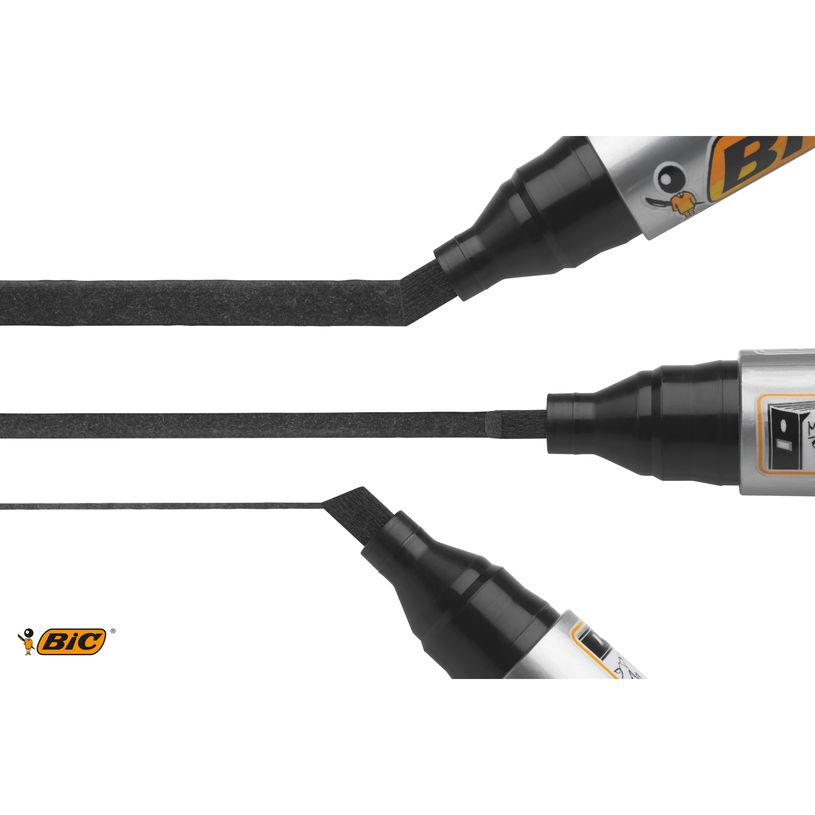 3086122300065-BIC MARKING 2300 - Pack de 12 marqueurs permanents - pointe biseau - bleu-P_79428642_4-2