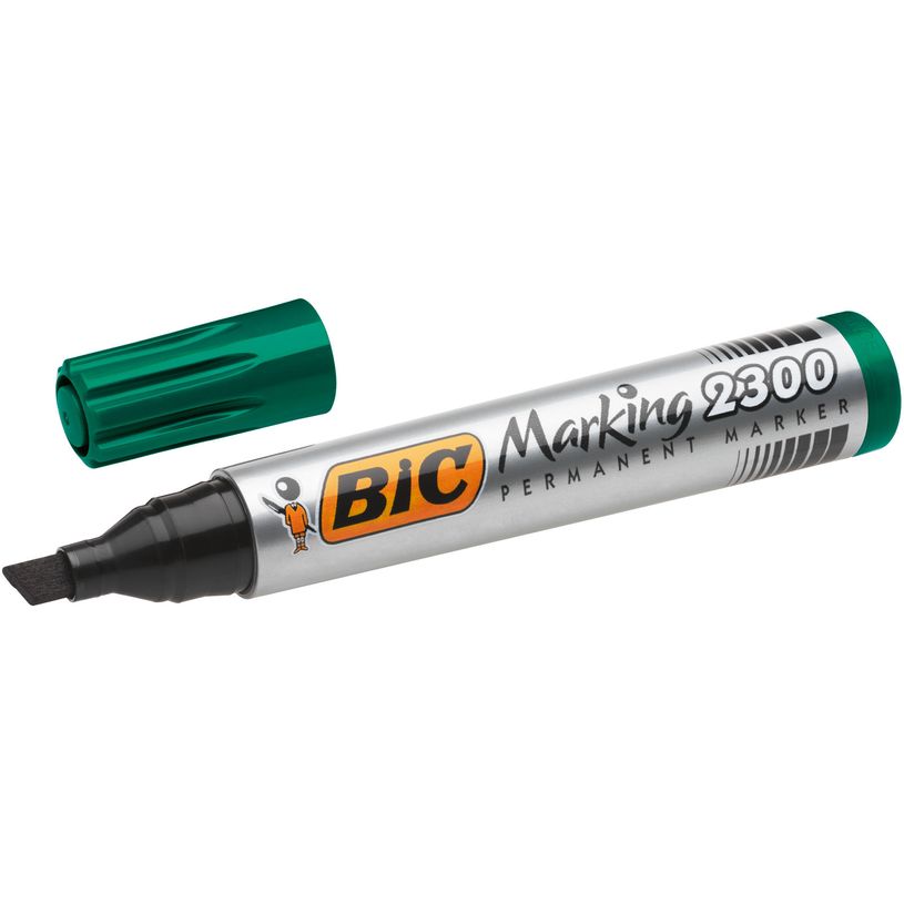 3086129999767-BIC MARKING 2300 - Marqueur permanent - pointe biseau - vert-P_79428643_2-1