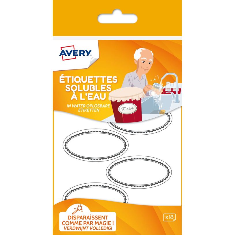 5014702085482-Avery - 18 Étiquettes solubles ovales blanches - 29 x 55 mm-P_79428648_1-0