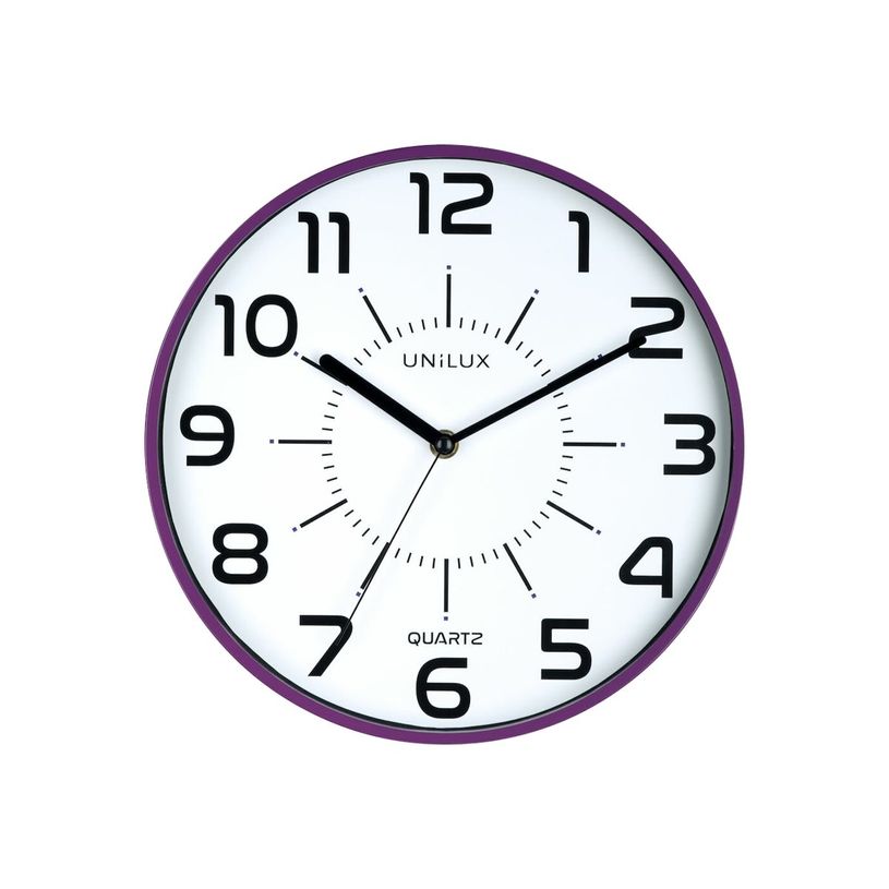 3595560022854-Unilux - Horloge Pop - mécanisme quartz - 28 cm - prune-P_79428708_2-0