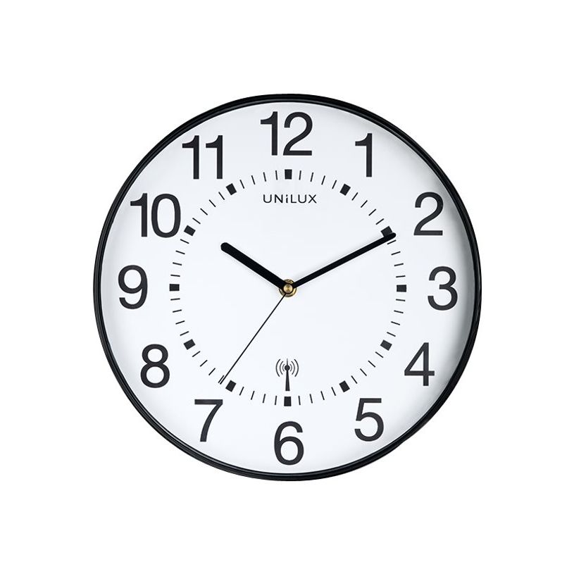 3595560024186-Unilux - Horloge Wave - mécanisme radio pilotée - 30 cm - noir-P_79428709_2-0