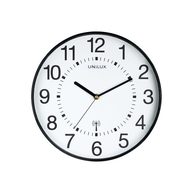 3595560024186-Unilux - Horloge Wave - mécanisme radio pilotée - 30 cm - noir-P_79428709_3-2
