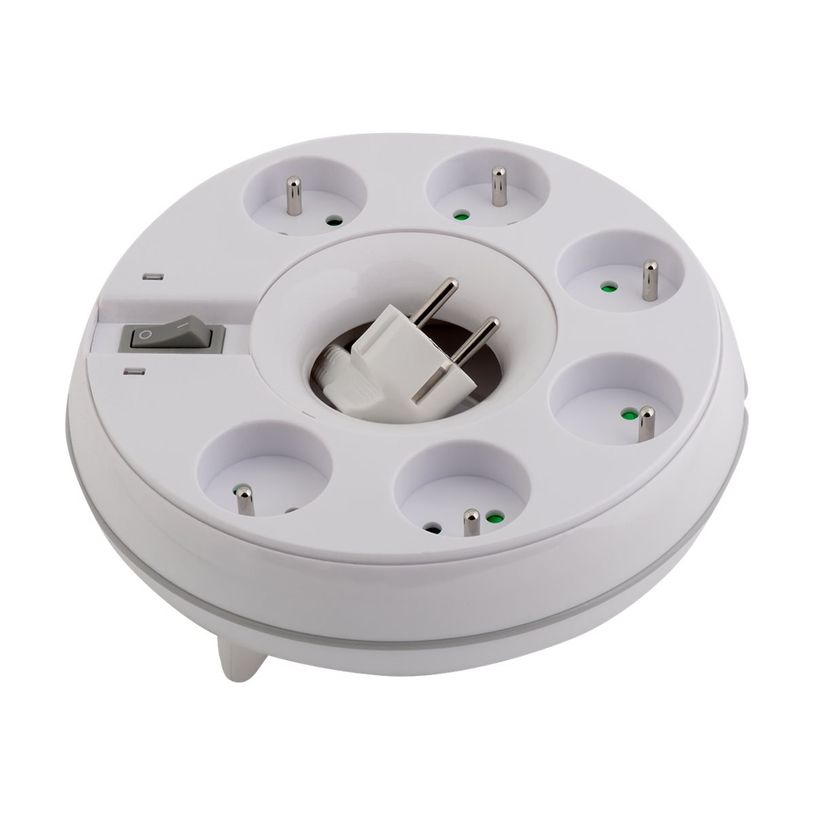 3760110680581-WATT & CO ROUNDWATT - Multiprise parafoudre circulaire 6 prises - 1,7m-P_79428843_2-0