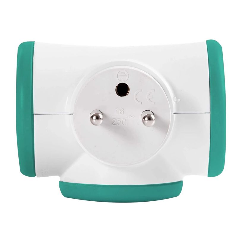 3760110685128-WATT & CO - Multiprise triplite rotative - blanc/turquoise-P_79428858_1-0