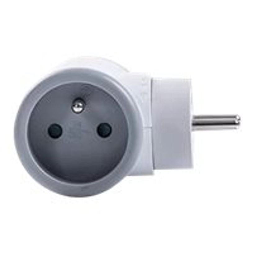 3760110685562-WATT & CO - Multiprise biplite rotative - blanc/gris-P_79428863_3-2