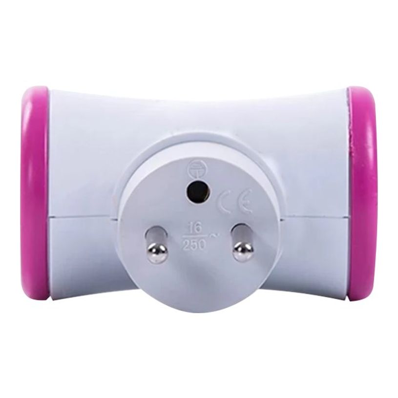 3760110685579-WATT & CO - Multiprise biplite rotative - blanc/rose-P_79428864_2-1