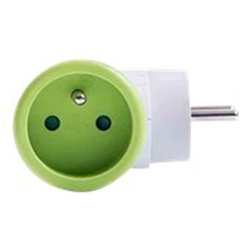 3760110685586-WATT & CO - Multiprise biplite rotative - blanc/vert-P_79428865_3-2