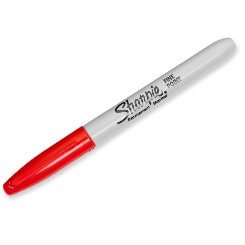 2012349432136-Sharpie - Pack de 12 marqueurs permanents - pointe fine - rouge-P_79428880_3-1