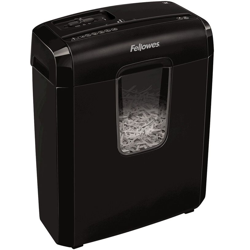 0043859724611-Fellowes Powershred M-3C - destructeur de documents coupe croisée  - 6 feuilles - Corbeill-P_79428904_3-0