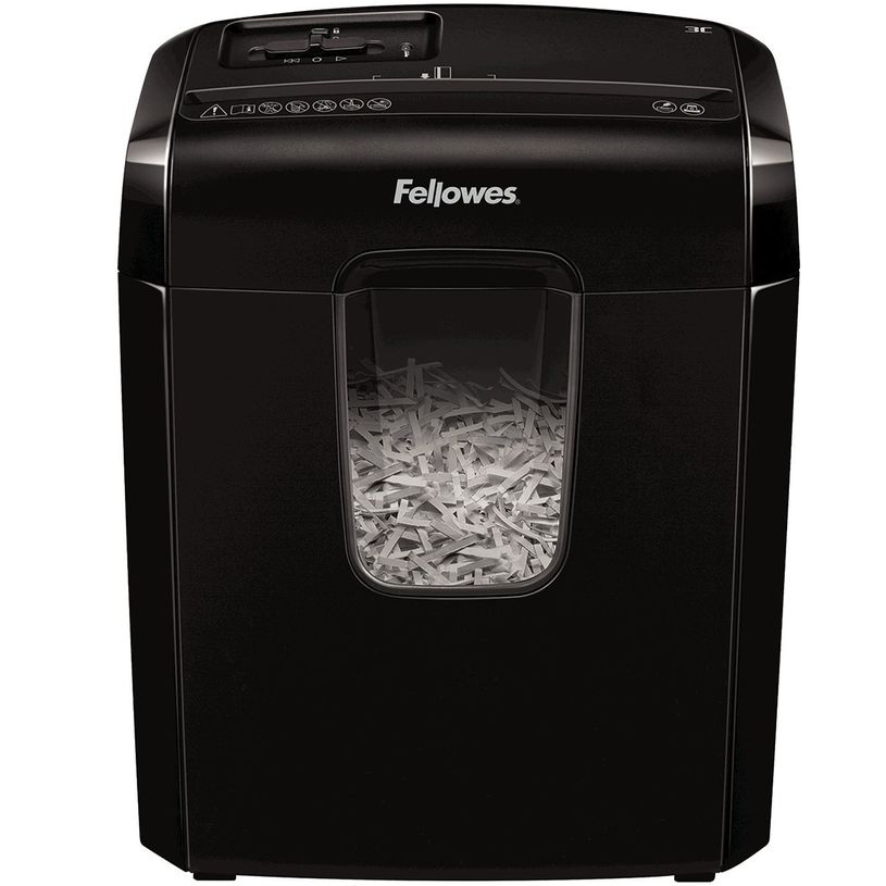 0043859724611-Fellowes Powershred M-3C - destructeur de documents coupe croisée  - 6 feuilles - Corbeill-P_79428904_7-4
