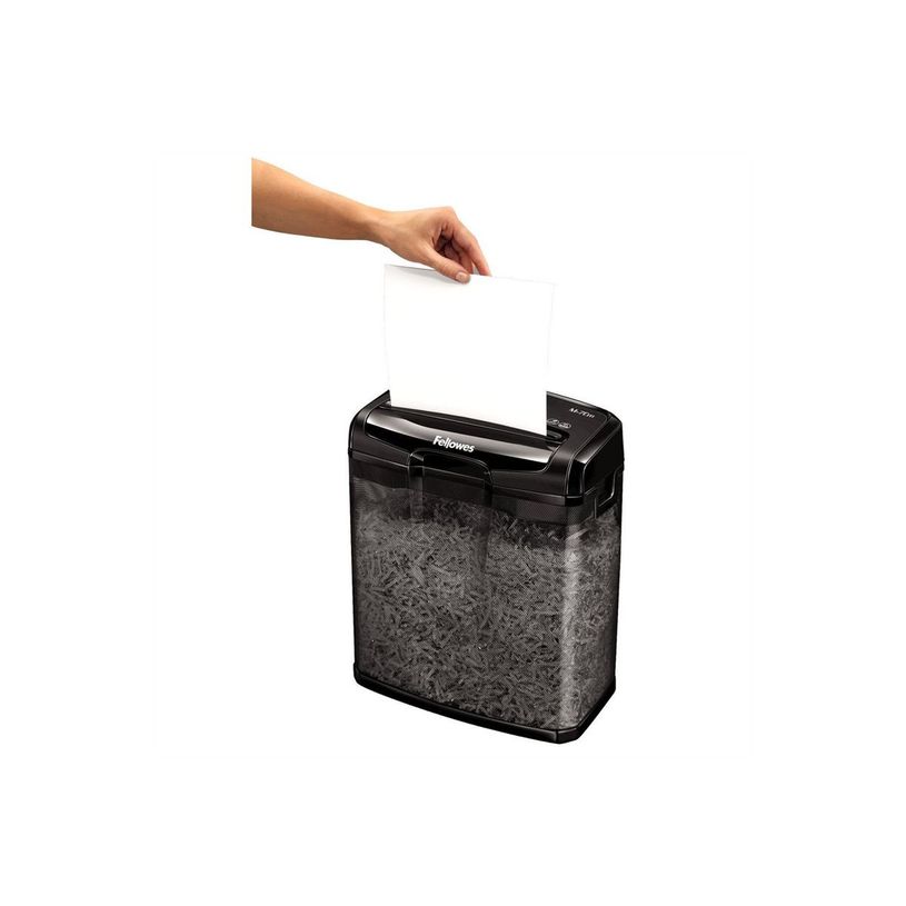 0043859728510-Fellowes Powershred M-7CM - destructeur de documents coupe croisée  - 7 feuilles - Corbeille 13 -P_79428906_1-6