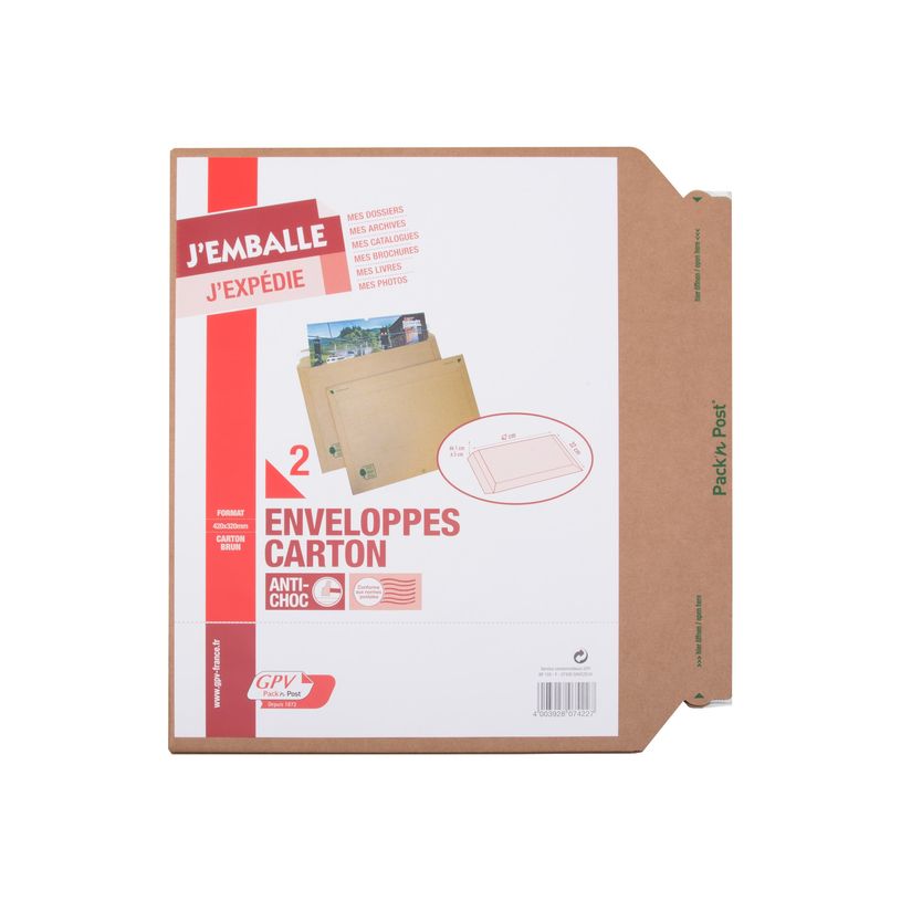 4003928074227-GPV Pack'n Post - 2 Enveloppes carton - 420 x 320 mm-P_79429028_1-0