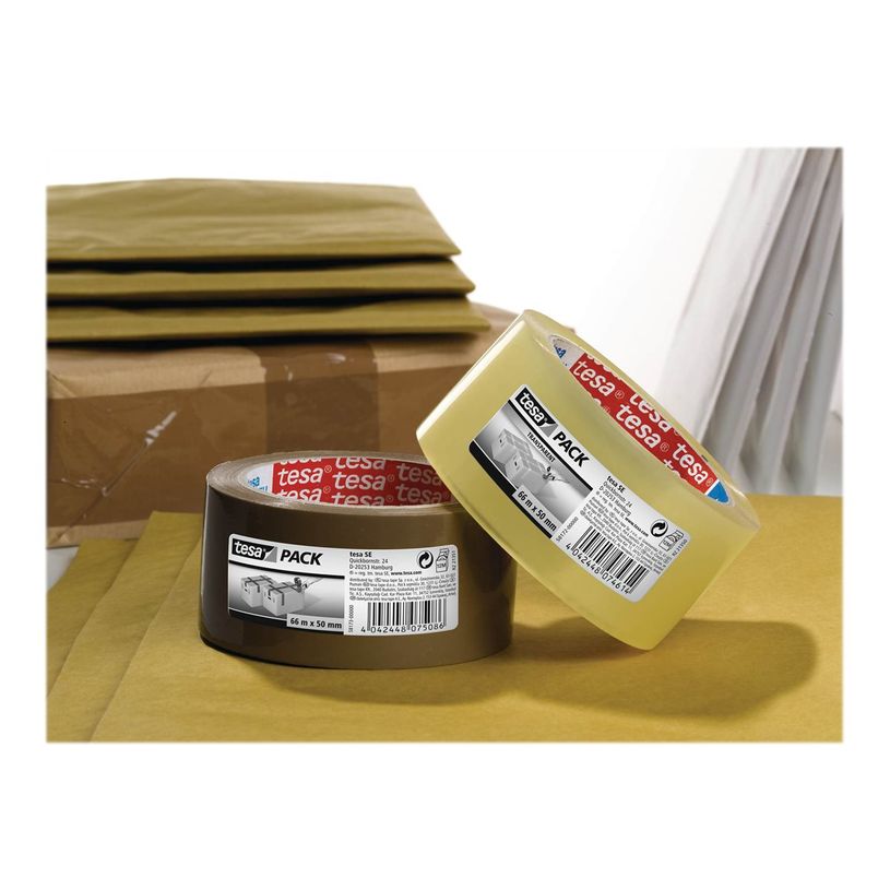 4042448075086-Tesa - Ruban adhésif d'emballage - PP - 66 m x 50 mm - havane-P_79429111_1-1