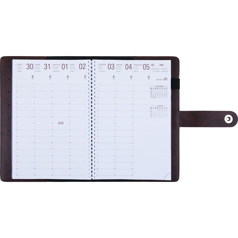 3664447034713-Agenda à spirale Davos - 1 semaine sur 2 pages - 17 x 24,5 cm - disponible dans différent-P_79429127_7-1