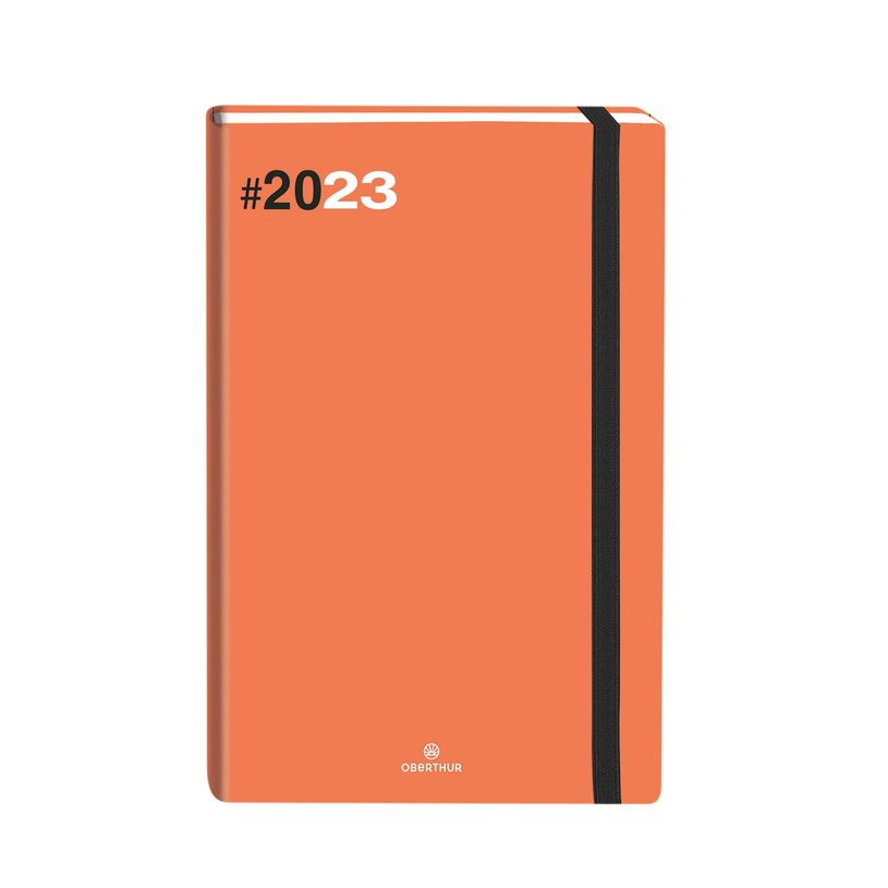 3664447135144-Agenda à élastique Flex - 1 semaine sur 2 pages - 17 x 24,5 cm - corail - Oberthur-P_79429139_2-0