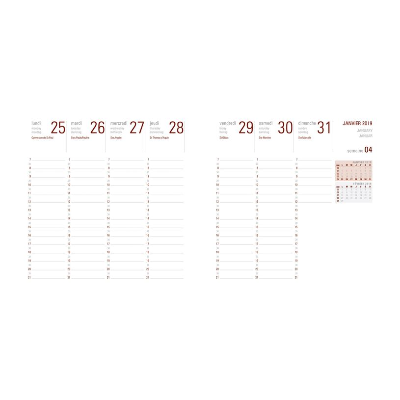 3664447205977-Flex - Agenda 1 semaine sur 2 pages - 16 x 16 cm - noir - Oberthur-P_79429142_1-1