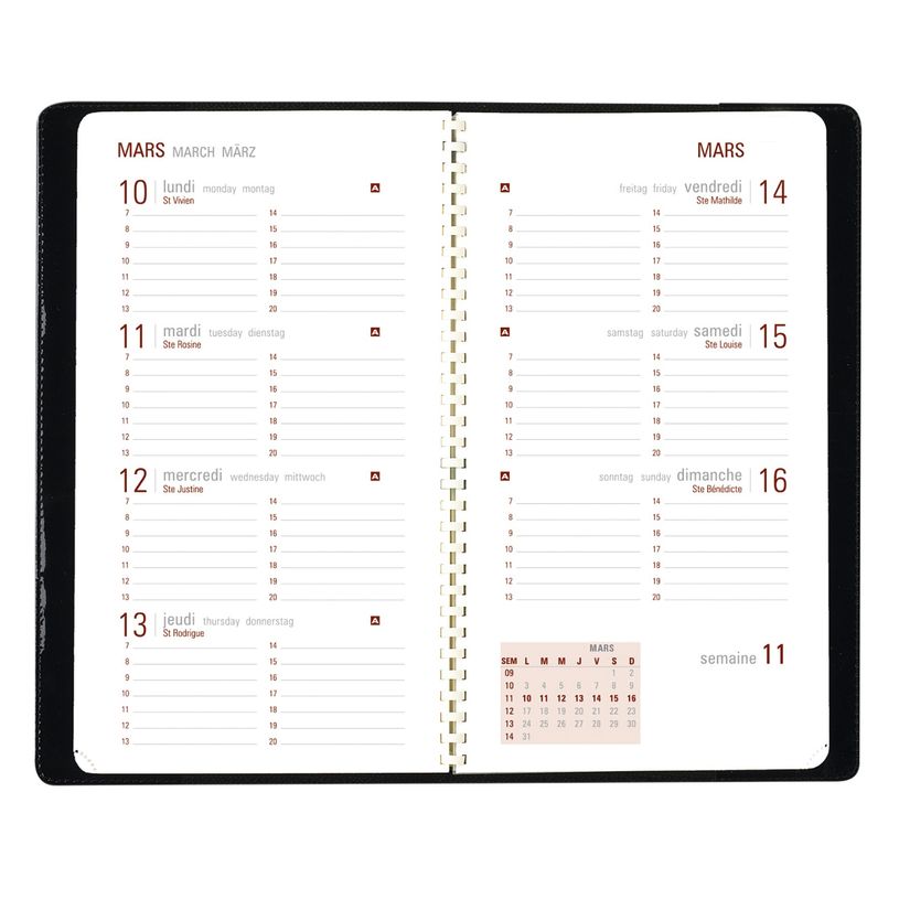 3664447036502-Agenda de poche spiralé Malmö - 1 semaine sur 2 pages - 9,5 x 17,5 cm - disponible dans dif-P_79429161_5-3