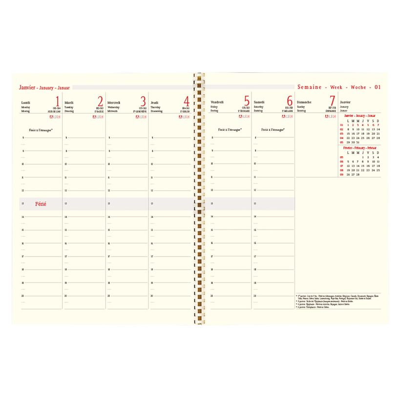 3664447036564-Agenda à spirale Milano - 1 semaine sur 2 pages - 22 x 28 cm - disponible dans différente-P_79429164_8-6