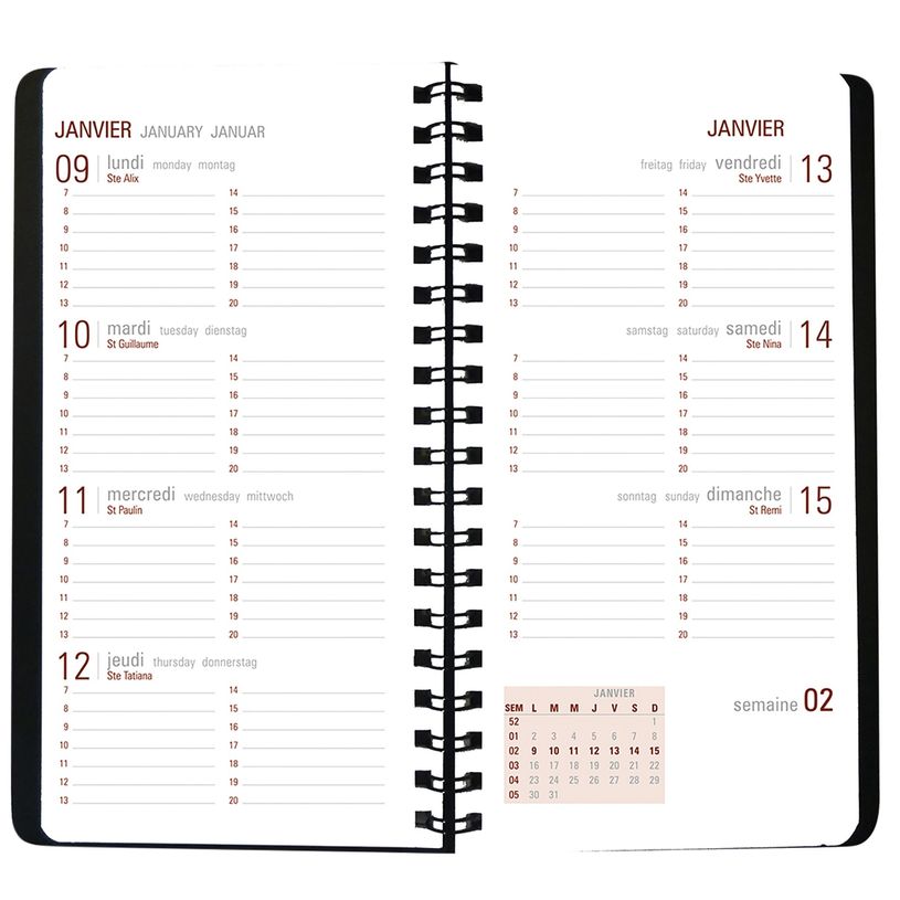 3664447036953-Agenda de poche spiralé Portland - 1 semaine sur 2 pages - 9,5 x 17,5 cm - disponible dans dif-P_79429179_5-4
