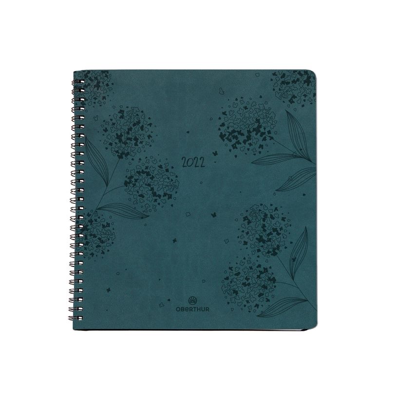 3664447036984-Agenda à spirale Primrose - 1 semaine sur 2 pages - 16,5 x 16,5 cm - disponible dans diff