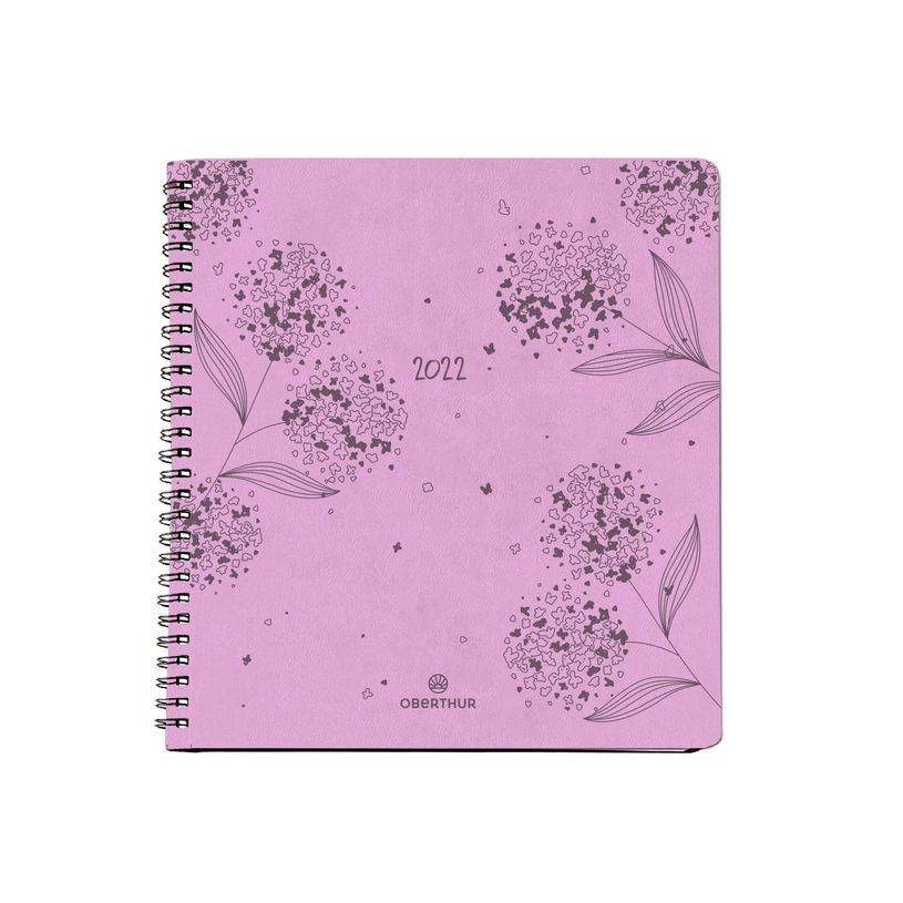 3664447036984-Agenda à spirale Primrose - 1 semaine sur 2 pages - 16,5 x 16,5 cm - disponible dans diff
