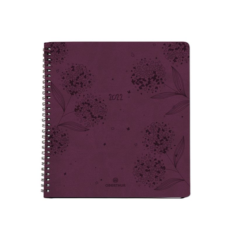 3664447036984-Agenda à spirale Primrose - 1 semaine sur 2 pages - 16,5 x 16,5 cm - disponible dans diff