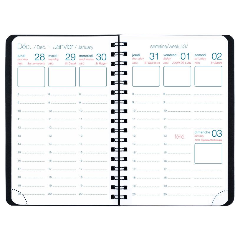 3664447037004-Agenda à spirale Primrose - 1 semaine sur 2 pages - 10 x 15 cm - disponible dans différen-P_79429184_7-5
