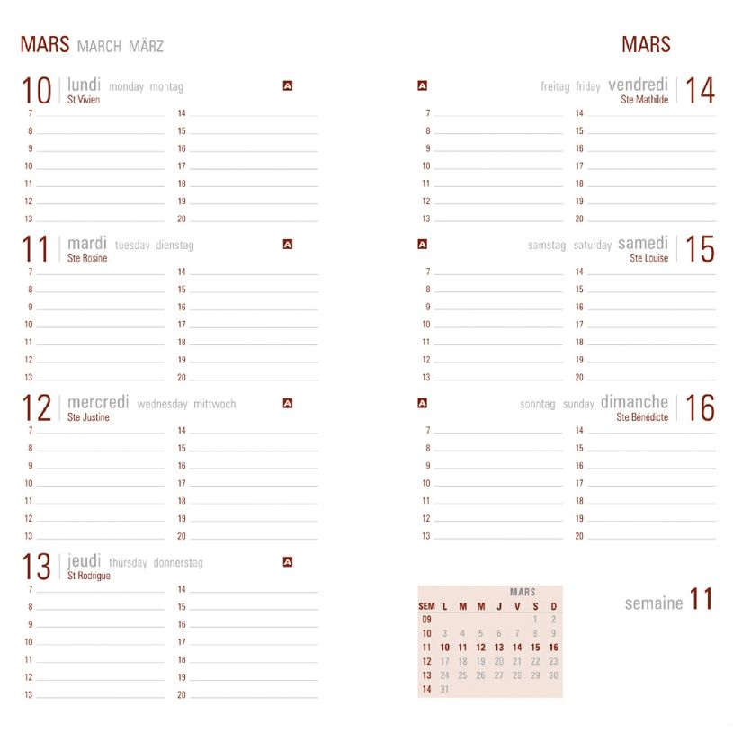 3664447037790-Agenda de poche Eton - 1 semaine sur 2 pages - 9,5 x 17,5 cm - disponible dans différentes-P_79429197_4-3