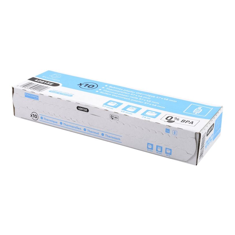 3130633409158-Exacompta - 10 Bobines thermiques - rouleaux TPE - 57 x 46 x 12 mm - sans Bisphénol A-P_79429233_4-1