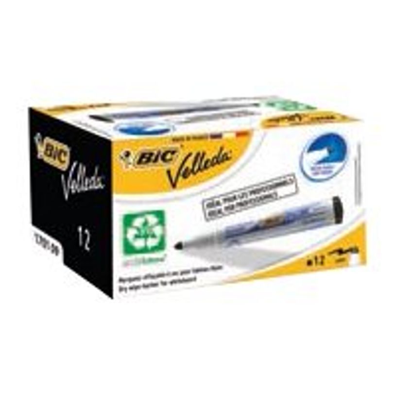 3086121701030-BIC Velleda ecolutions 1701 - Boîte de 12 marqueurs effacables rouge-P_79429237_1-0