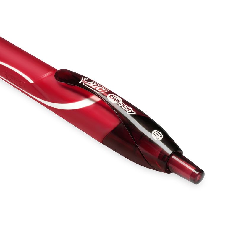 3086123494671-Bic Gelocity QuickDry - Pack de 12 rollers - 0,7 mm - rouge-P_79429244_7-4