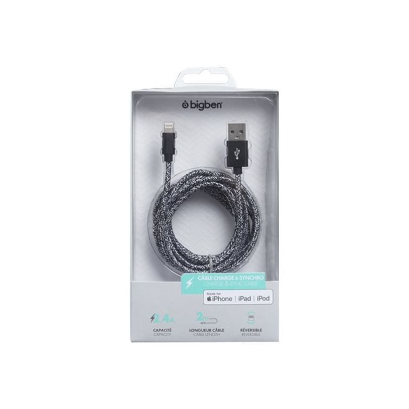3571211376323-Bigben - câble de charge et de synchronisation USB/Connectique Lightning - 2 m - noir-P_79429260_1-1