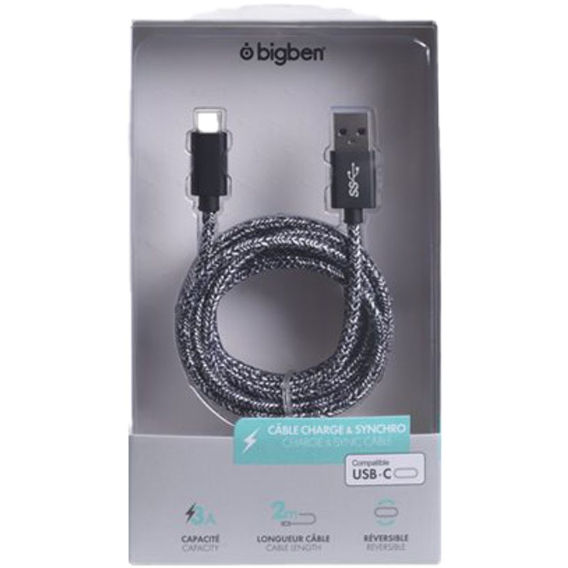 3571211376354-Bigben - câble de charge et de synchronisation USB/USB-C - 2 m - noir-P_79429261_3-1