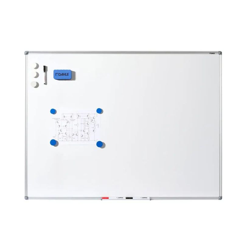 4009729066027-DAHLE - Tableau blanc laqué 45 x 60 cm - magnétique - cadre alu renforcé-P_79429334_10-9