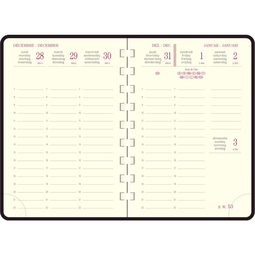 3660942060882-Agenda de poche spiralé Cordoba Espace 13S - 1 semaine sur 2 pages - 9 x 13 cm - disponible dans diff-P_79429356_5-3