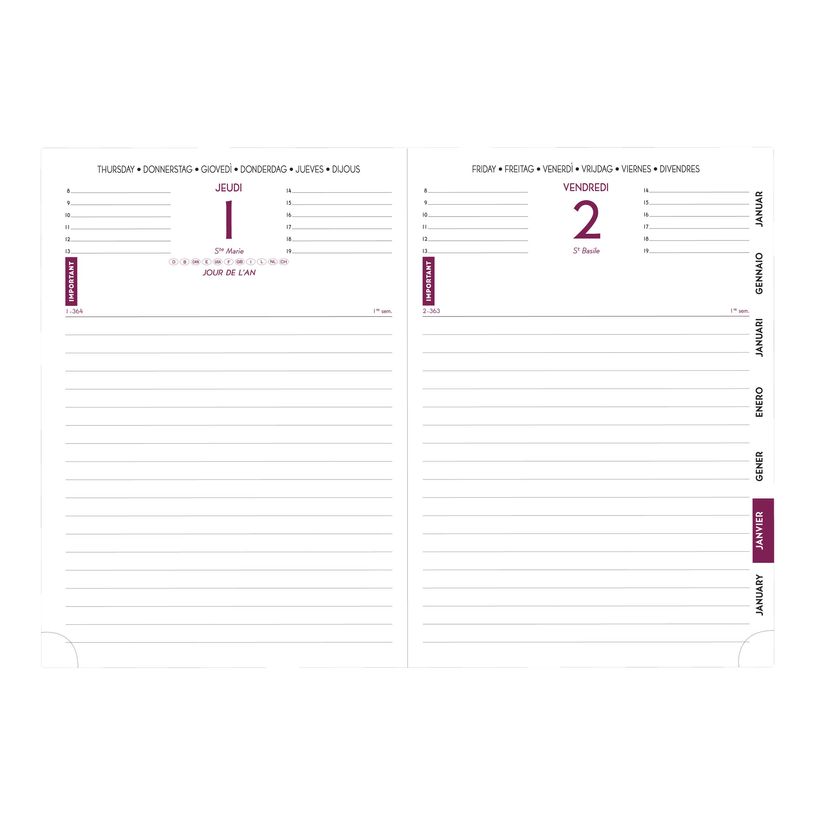 3660942060899-Agenda Cordoba Journal 17 - 1 jour par page - 12 x 17 cm - disponible dans différentes cou-P_79429357_1-6