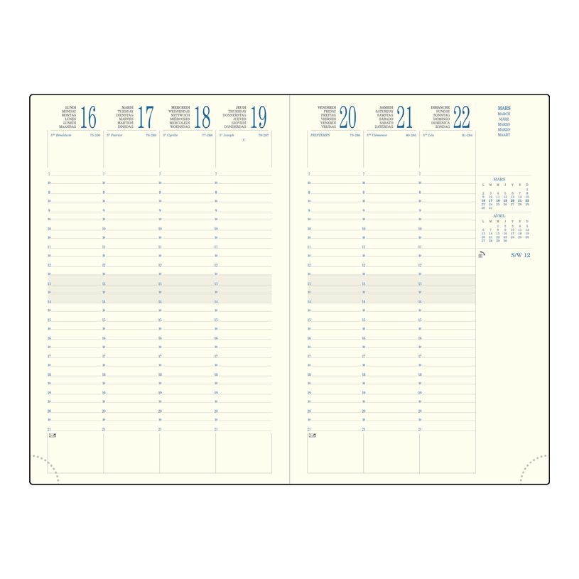 3660942061001-Agenda de bureau Volga Eurotime 24 - 1 semaine sur 2 pages - 16 x 24 cm - disponible dans diff-P_79429363_1-6