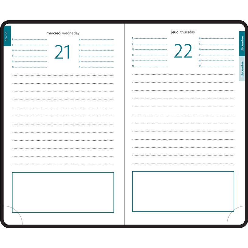3660942061049-Agenda de poche Duo Kaa - 1 jour par page - 10 x 15 cm - disponible dans différentes coule-P_79429366_4-3