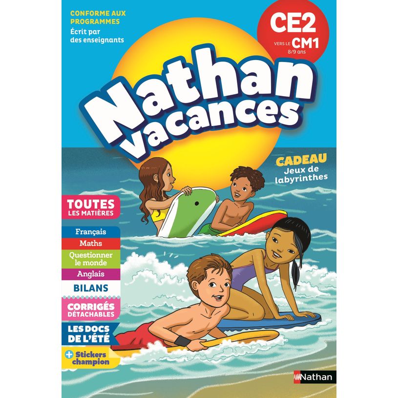 9782091932583-Nathan Vacances Primaire - CE2 vers le CM1 8/9 ans-P_79429432_1-0