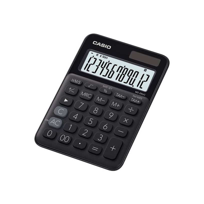 4549526612800-Casio MS-20UC - Calculadora de sobremesa - 12 dígitos - panel solar, batería - negro-P_79429484_2-2