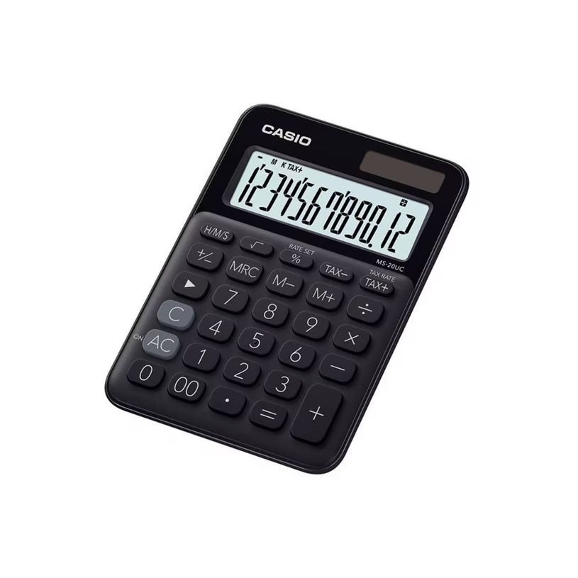 4549526612800-Casio MS-20UC - Calculadora de sobremesa - 12 dígitos - panel solar, batería - negro-P_79429484_3-1