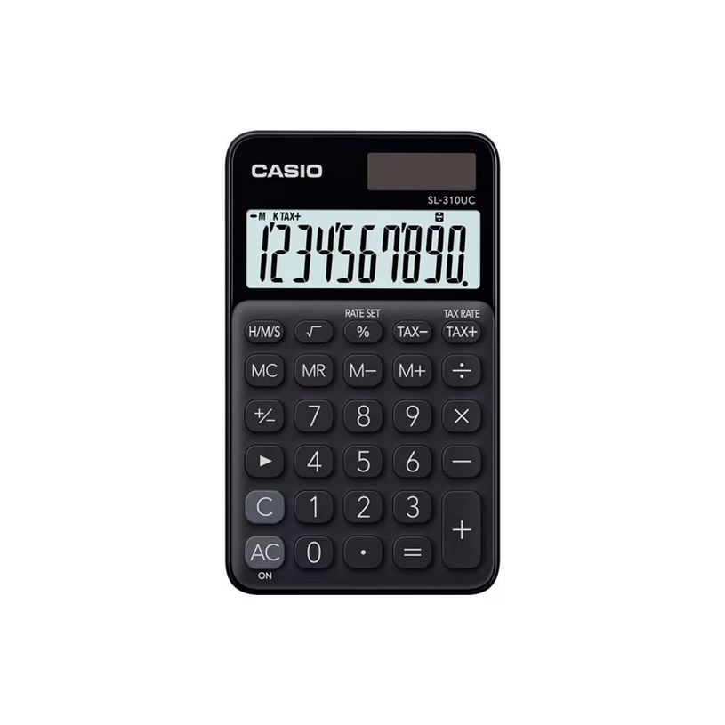 4549526612893-Casio SL-310UC - Calculadora de bolsillo - 10 dígitos - panel solar, batería - negro-P_79429491_3-1